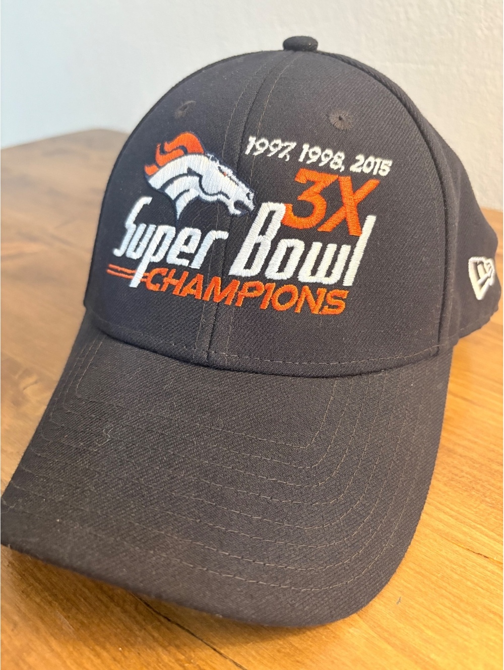 New Era Denver Broncos 3X Super Bowl Champions Adjustable Hat